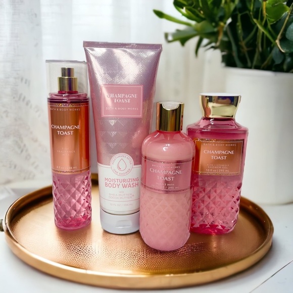 Bath & Body Works Other - Bath & Body Works Champagne Toast Gift Set Shower Gel Bubble Bath Body Care NWT